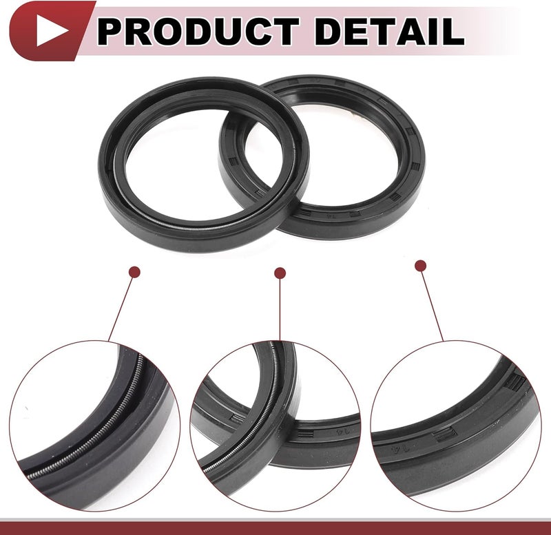 HEROFFIX 5 Pcs Rotary Shaft Seal High Pressure Oil Seal 40x52x7mm Black Nitrile 70 Durometer Rubber - Image 5